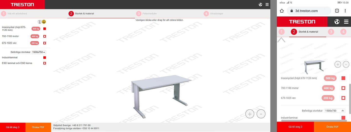 Treston 3D konfiguratorn