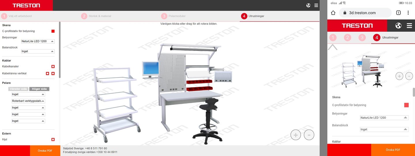 Treston 3D konfiguratorn