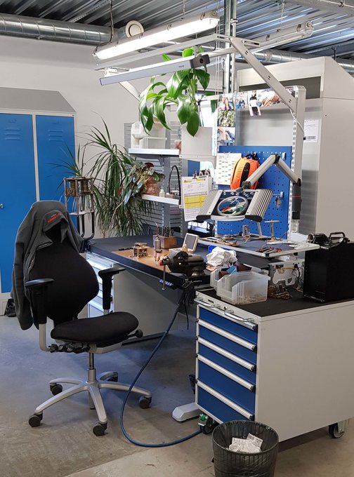SNCF reparation station with Treston Concept workstation based solution