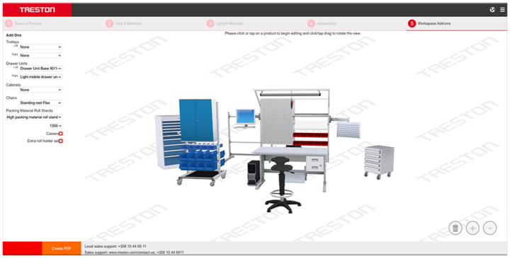 Select external accessories to complete your configuration