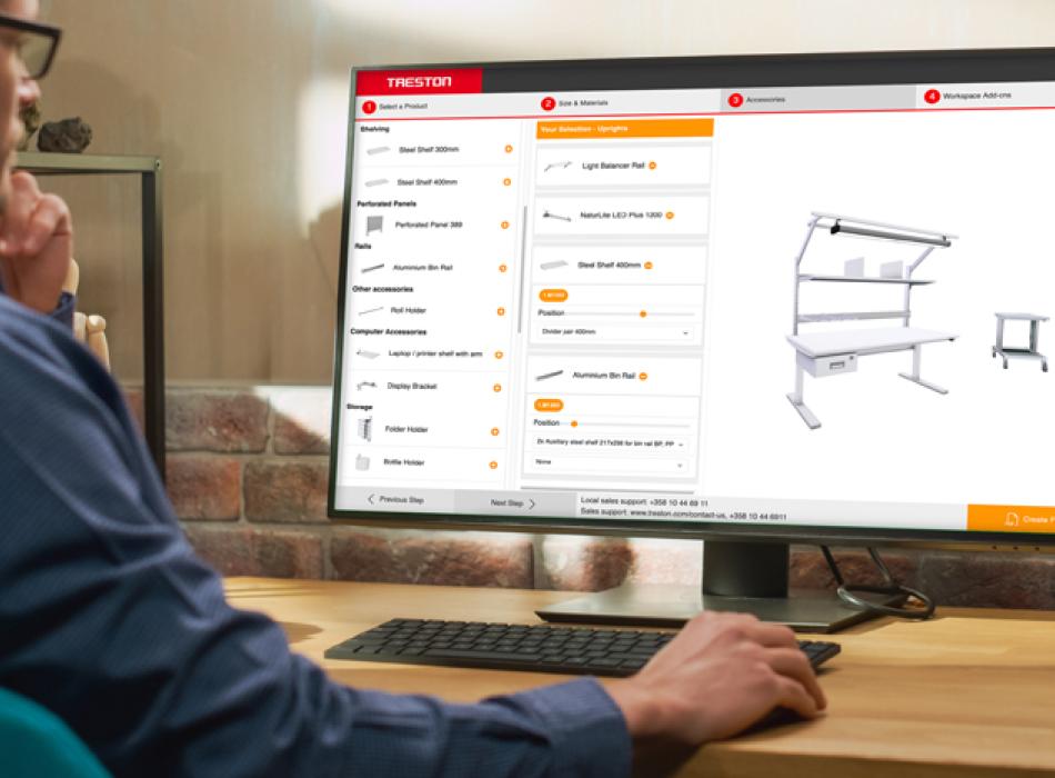 3D-konfigurator – design av arbetsplats