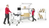 Packing bench Quick Edge with trolleys