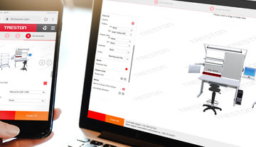 Treston 3D Konfigurator mobil und Desktop