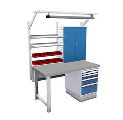 Établi d'atelier configuration 4 Établi d'atelier configuration 4